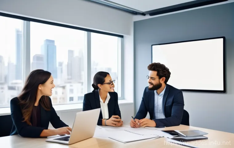 광고디자인 경력직 이직 시 이력서 작성법 - **Prompt:** A stylish, confident female graphic designer, approximately 28 years old, focused intent...